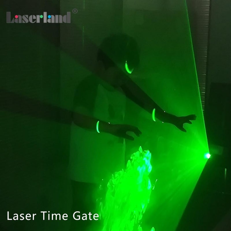 Laserlands 532nm Green Line Module for Halloween Scary House Laser Swamp Laser Pond Haunted House Garden Yard Decoration NOT for Alignment (Focusable Class IIIr 12V with Adapter, Mount and Magnetic Base) - Image 3
